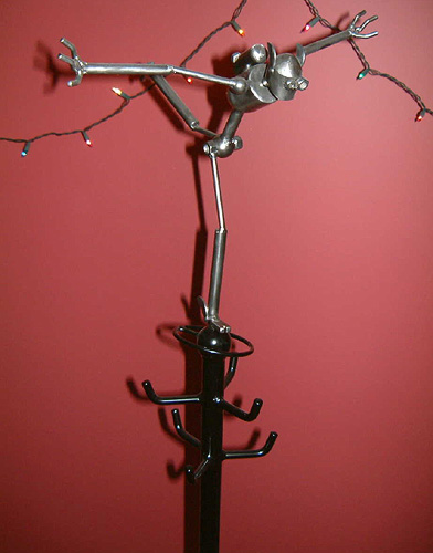 Metal Art - Coat Rack Bot