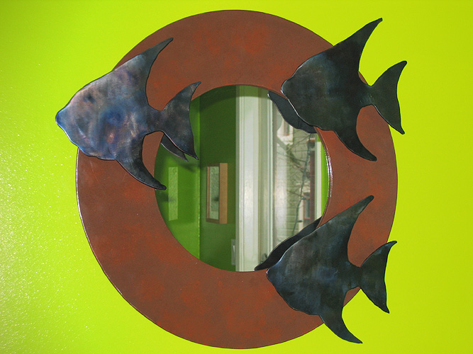 Metal Art - Fish Mirror