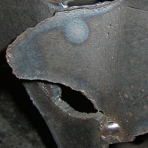 Metal Art - Halloween Half Skull