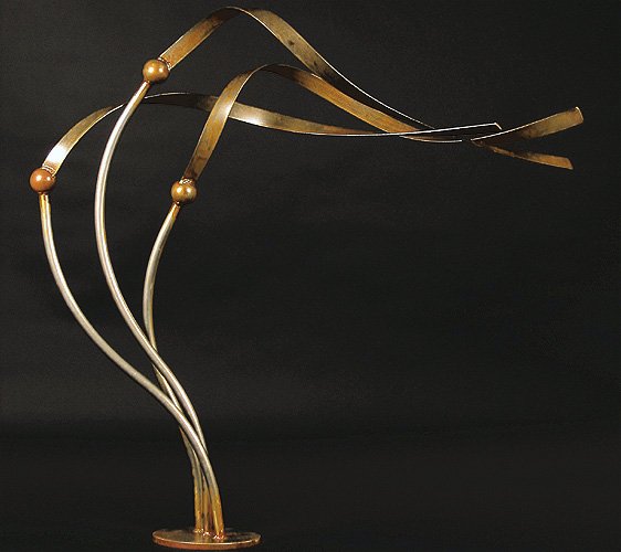 Metal Art - Medium Floor-Standing Kelp, Tidal Flow (2)