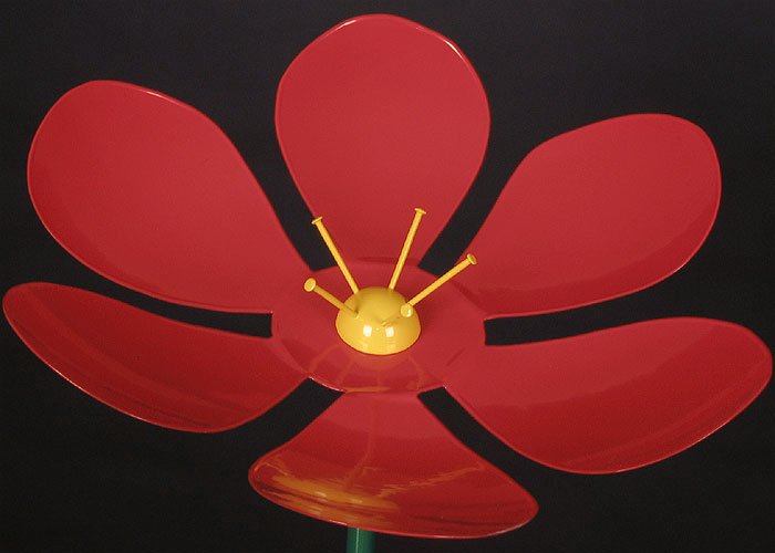 Metal Art - Red Flower