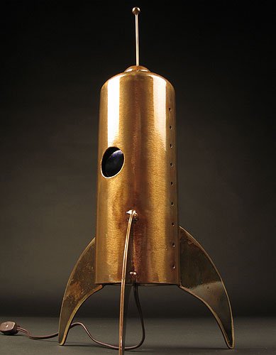 Metal Art - Rocket Lamp